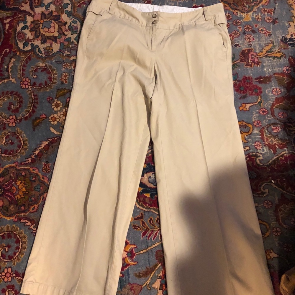 Chino wide leg pants